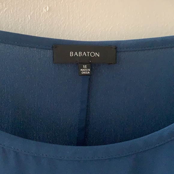 Babaton Navy Front Pocket Blouse - Picture 2 of 3